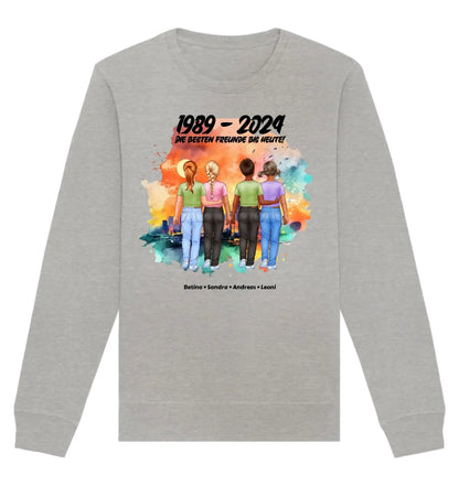 HalloGeschenk.de front-organic-basic-unisex-sweatshirt-c2c1c0-1116x