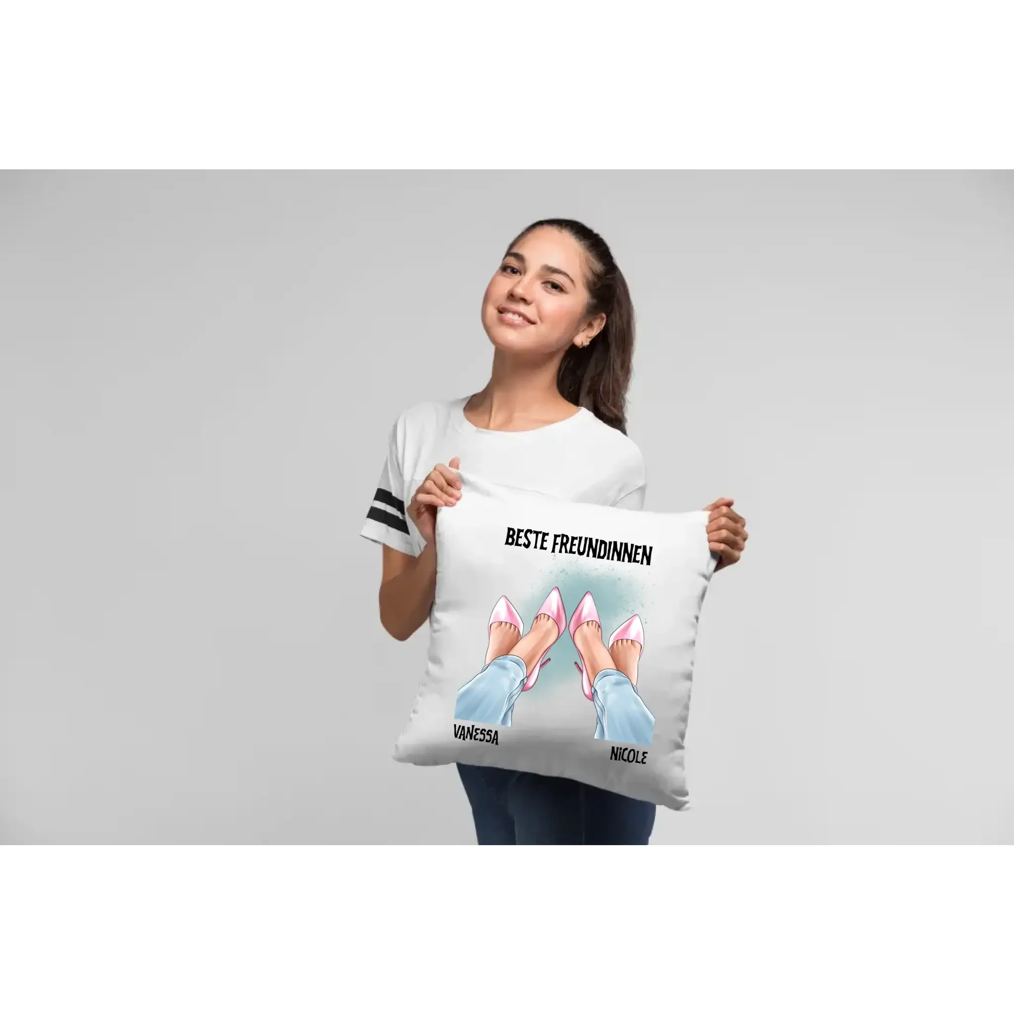 Beste Freundinnen Beine • Kissen 40x40 cm • personalisiert
