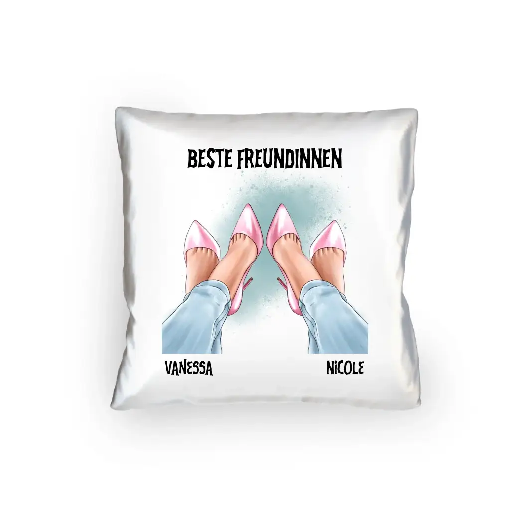 Beste Freundinnen Beine • Kissen 40x40 cm • personalisiert