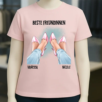 Beste Freundinnen Beine • Ladies Premium T-Shirt XS-2XL aus Bio-Baumwolle für Damen • Exklusivdesign • personalisiert