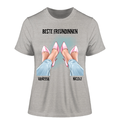 Beste Freundinnen Beine • Ladies Premium T-Shirt XS - 2XL aus Bio - Baumwolle für Damen • Exklusivdesign • personalisiert von HalloGeschenk.de