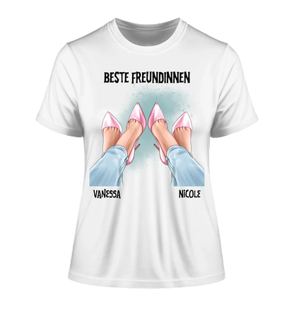 Beste Freundinnen Beine • Ladies Premium T-Shirt XS - 2XL aus Bio - Baumwolle für Damen • Exklusivdesign • personalisiert von HalloGeschenk.de