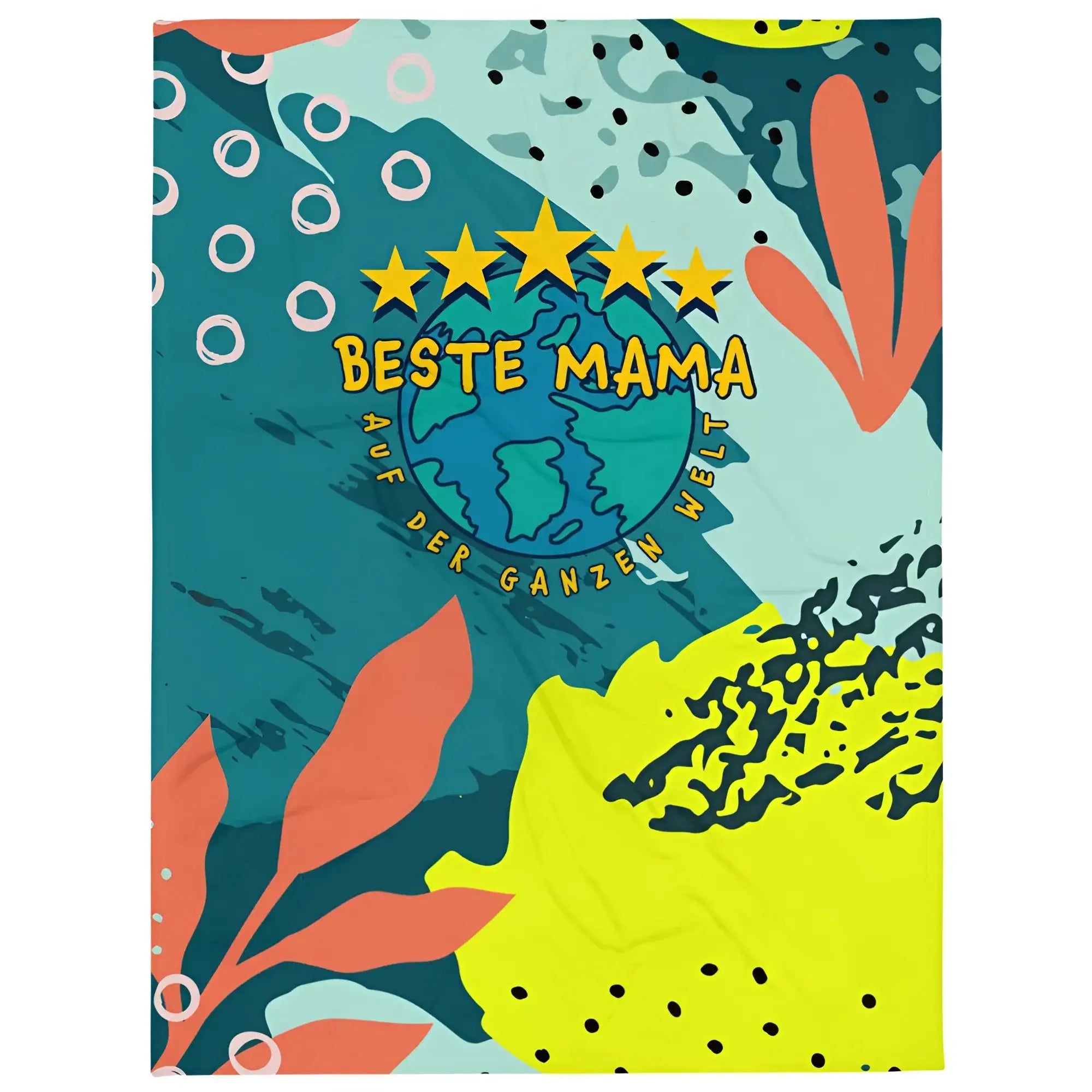 Beste Mama - auf der ganzen Welt! • Kuscheldecke / Tagesdecke - Kuscheldecken
