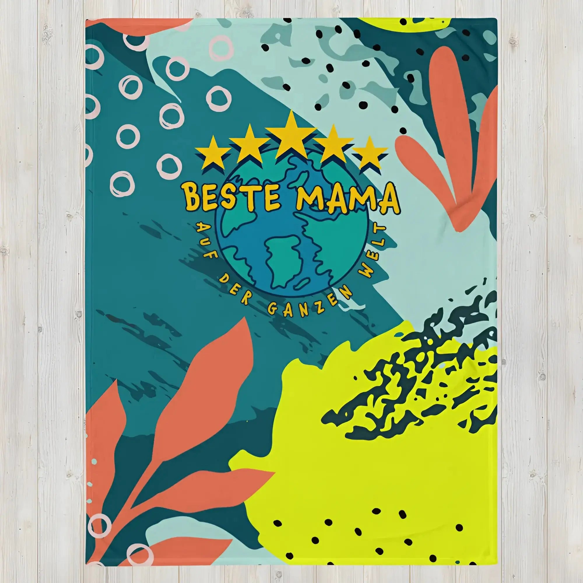 Beste Mama - auf der ganzen Welt! • Kuscheldecke / Tagesdecke - Kuscheldecken