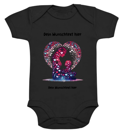 Beste Mama Wunschtext • mehrere Artikel • ’Statement-Collection’ • Mein Motiv • Premium Baby Bodysuit • Bio / Black
