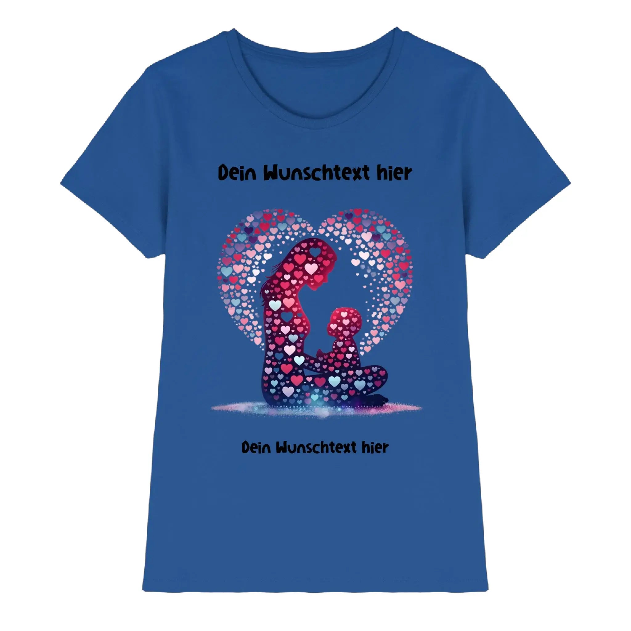 Beste Mama Wunschtext • mehrere Artikel • ’Statement-Collection’ • Mein Motiv • Premium Damen T-Shirt Bio / Neon-Blue