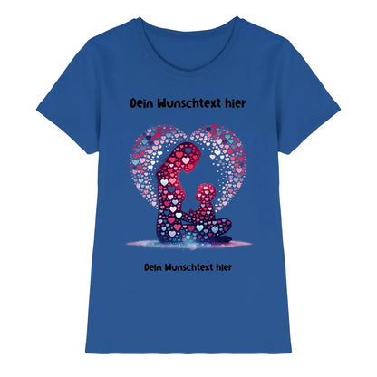 Beste Mama Wunschtext • mehrere Artikel • ’Statement-Collection’ • Mein Motiv • Premium Damen T-Shirt Bio / Neon-Blue
