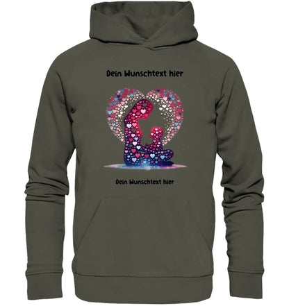 Beste Mama Wunschtext • mehrere Artikel • ’Statement-Collection’ • Mein Motiv • Unisex Hoodie • Bio Premium Plus