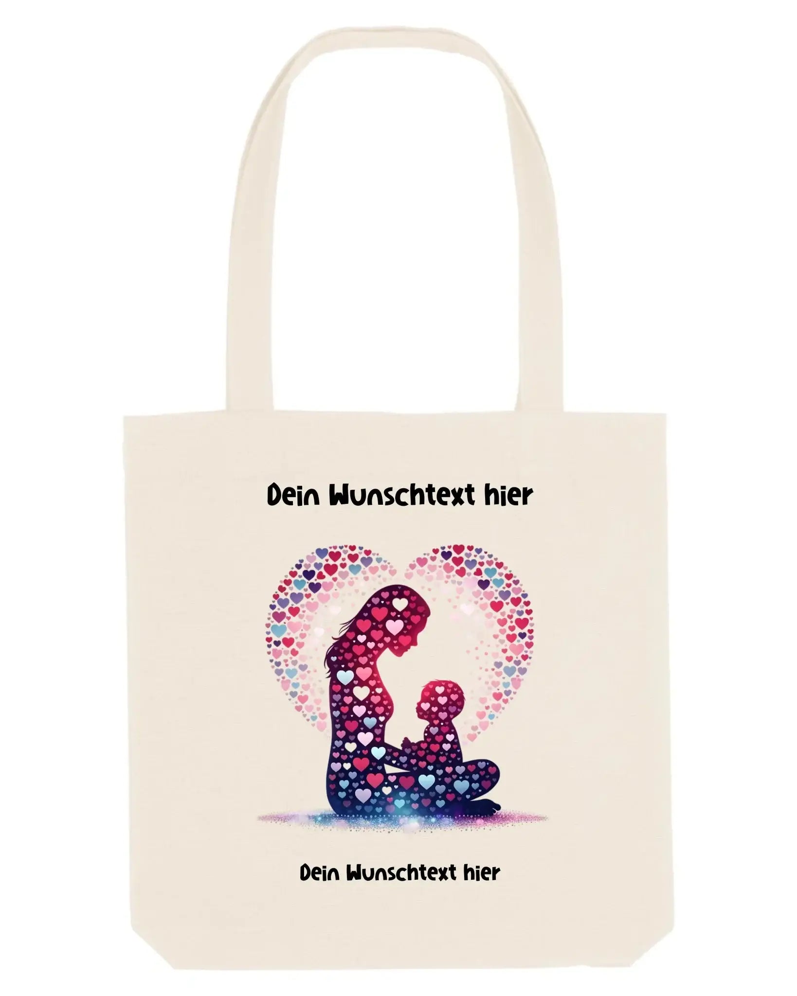 Beste Mama Wunschtext • mehrere Artikel • ’Statement-Collection’ • Mein Motiv • Stofftasche • Bio / Natural / 38x42 cm