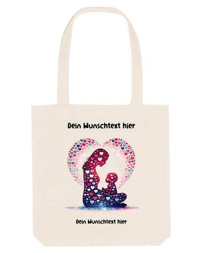 Beste Mama Wunschtext • mehrere Artikel • ’Statement-Collection’ • Mein Motiv • Stofftasche • Bio / Natural / 38x42 cm