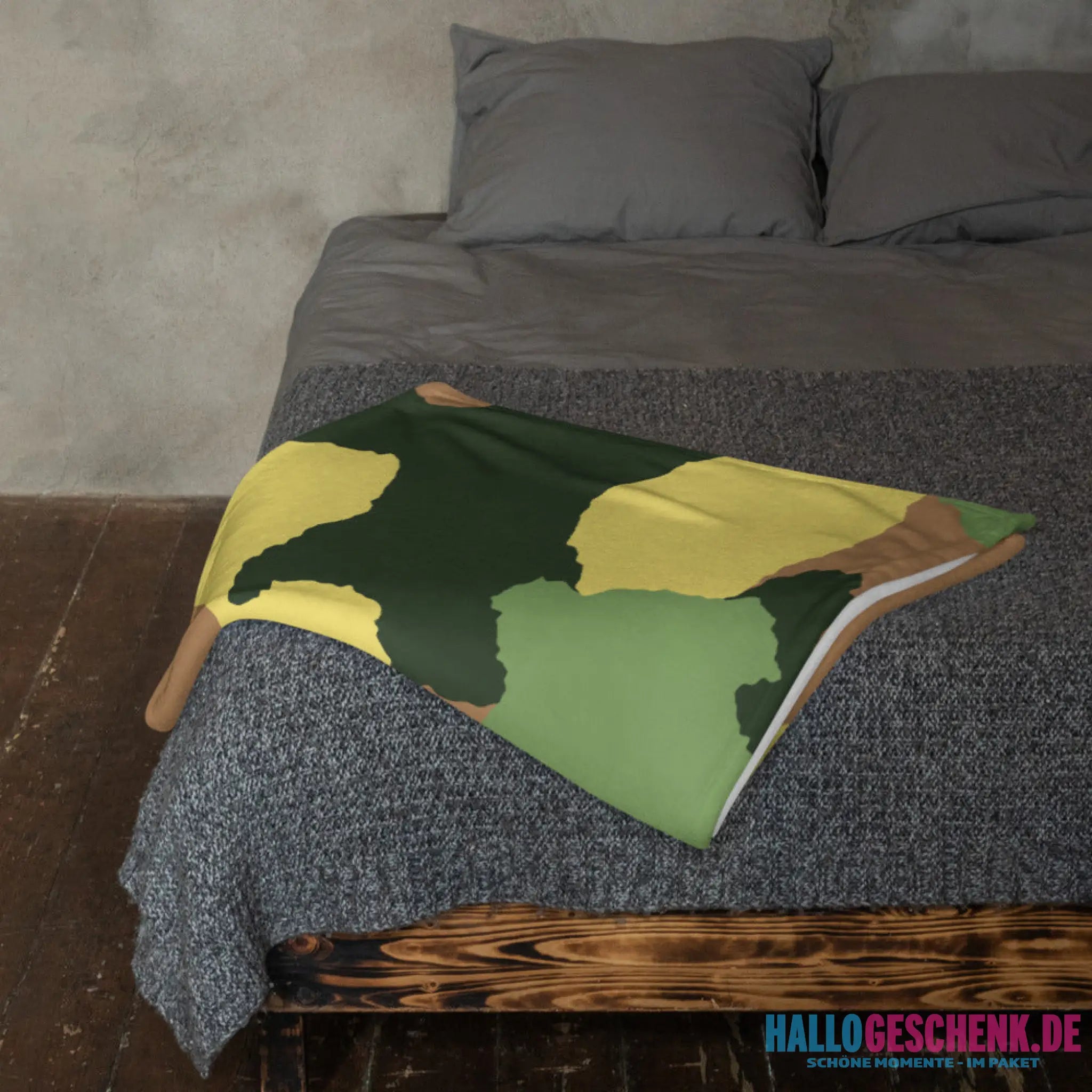 Bester Papa - auf der ganzen Welt! • Kuscheldecke / Tagesdecke - Kuscheldecken