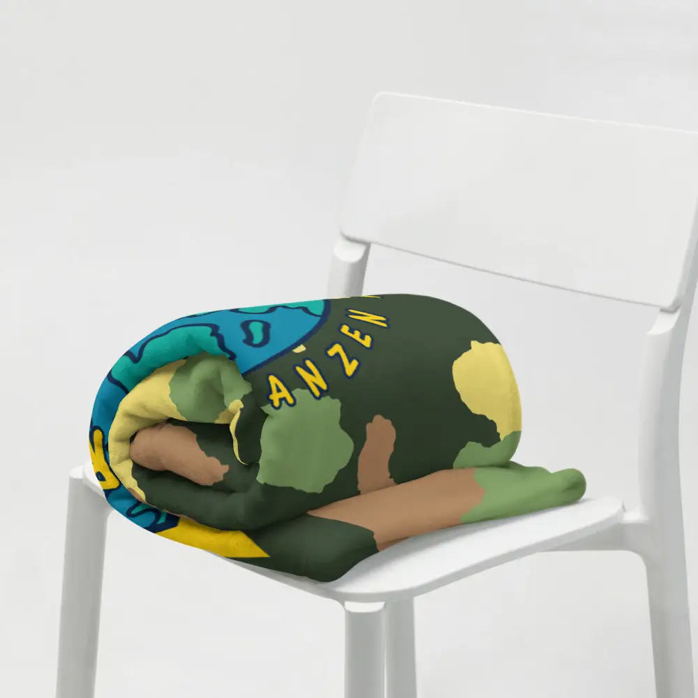 Bester Papa - auf der ganzen Welt! • Kuscheldecke / Tagesdecke - Kuscheldecken
