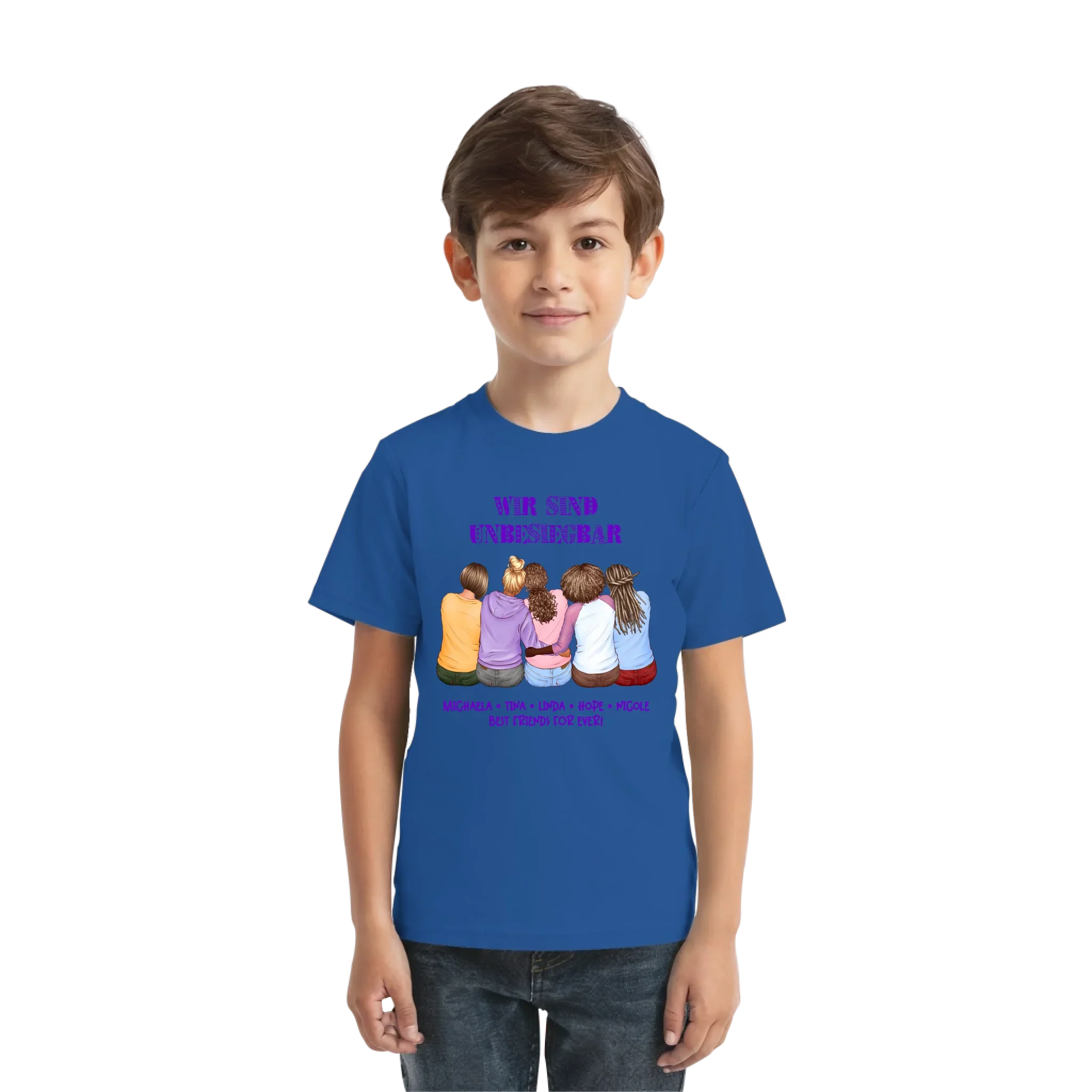 Besties: 2-5 Freundinnen • mehrere Artikel • ’Statement-Collection’ • Wunschtext • personalisierte Figuren