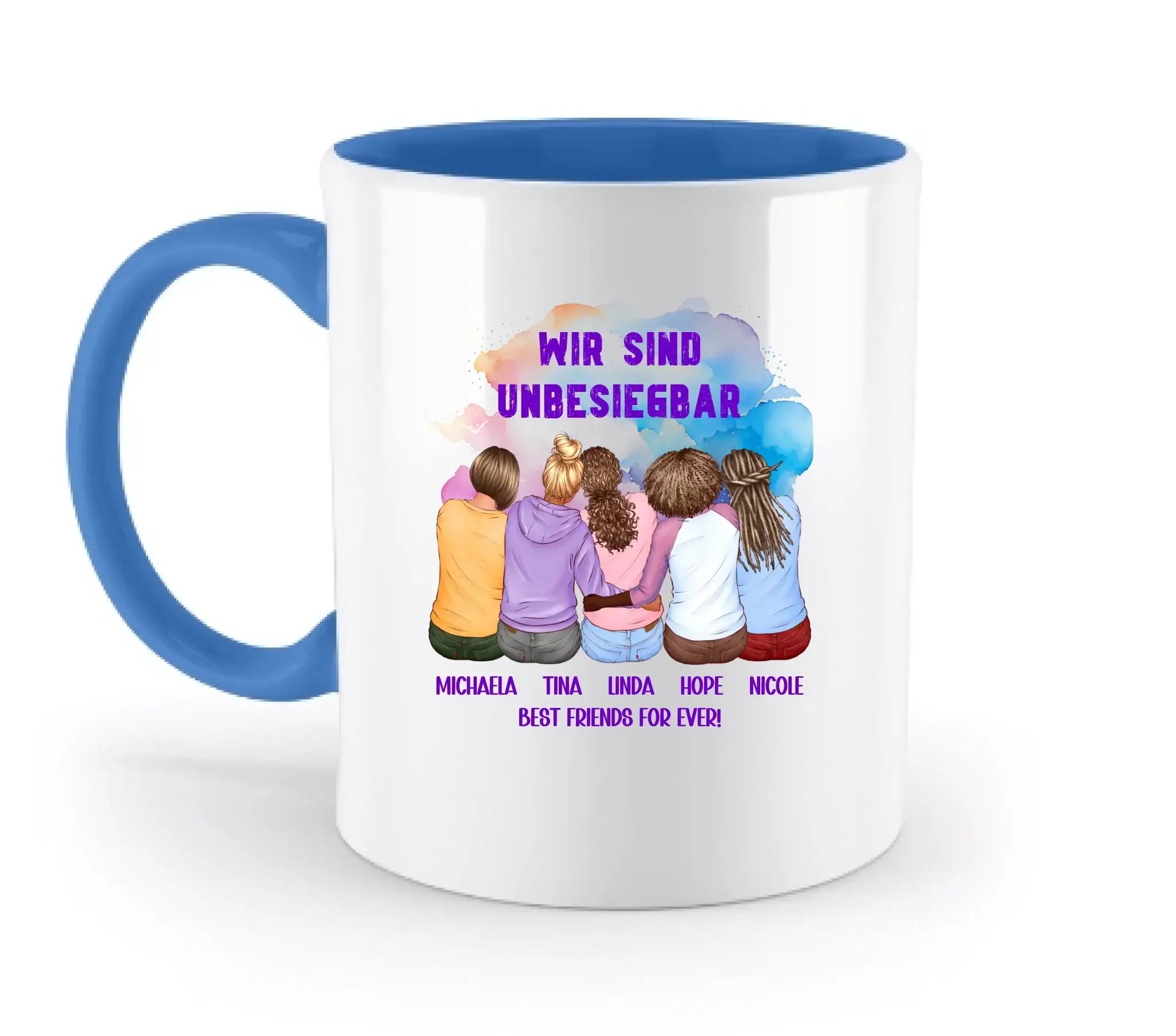Besties: 2-5 Freundinnen • mehrere Artikel • "Statement-Collection" • Wunschtext • personalisierte Figuren