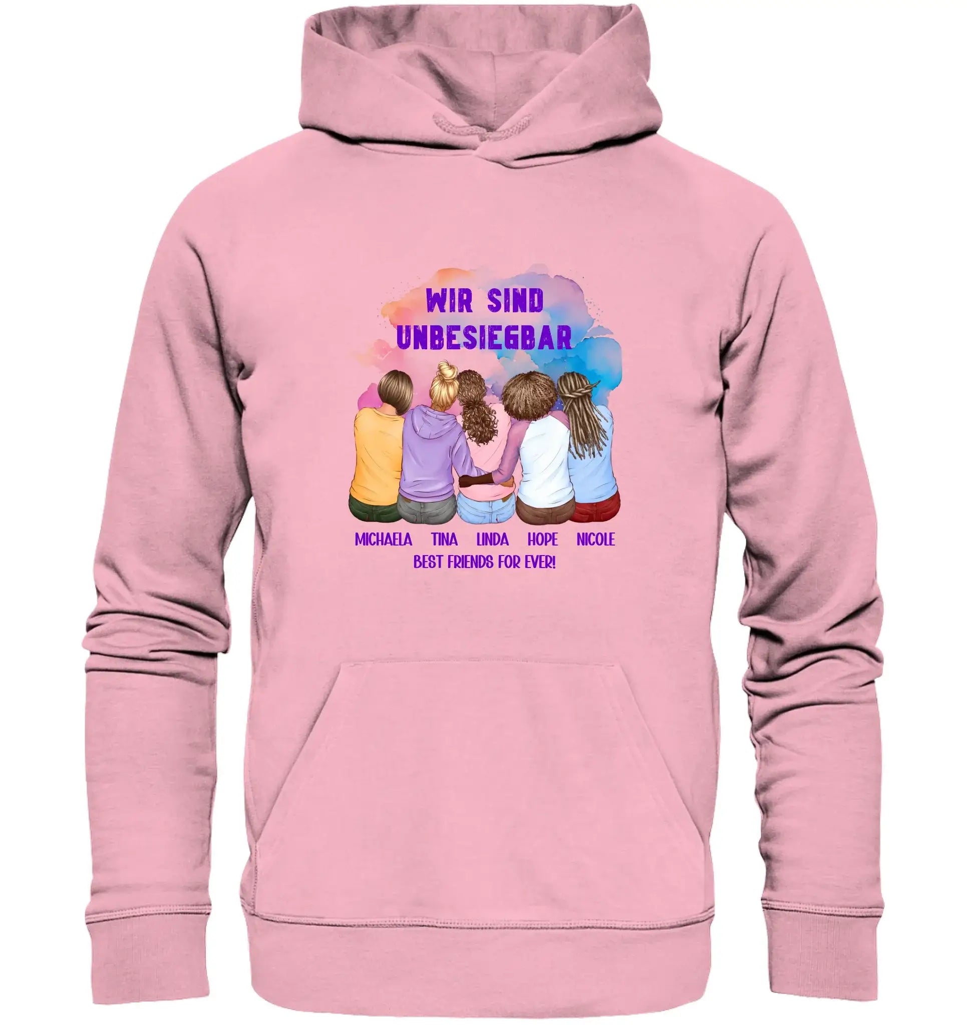 Besties: 2-5 Freundinnen • mehrere Artikel • ’Statement-Collection’ • Wunschtext • personalisierte Figuren - Unisex