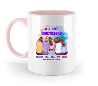 Besties: 2-5 Freundinnen • mehrere Artikel • ’Statement-Collection’ • Wunschtext • personalisierte Figuren - Tassen