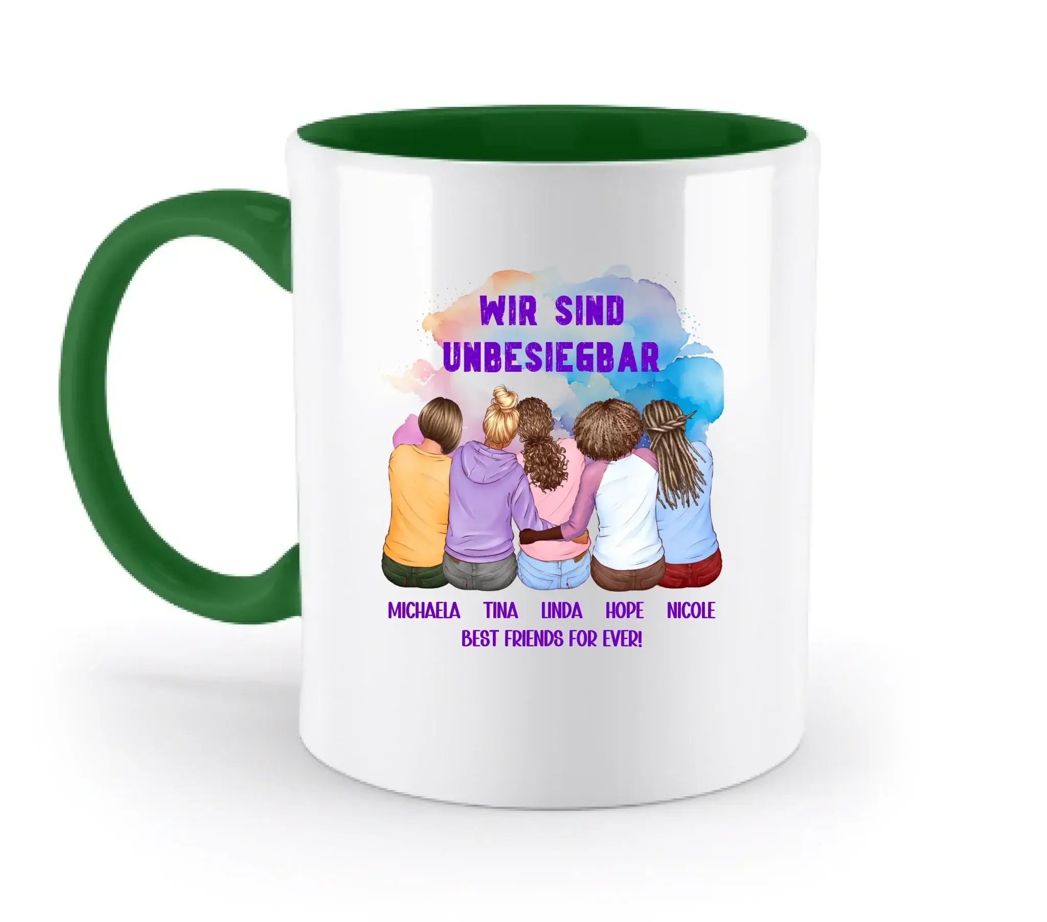 Besties: 2-5 Freundinnen • mehrere Artikel • "Statement-Collection" • Wunschtext • personalisierte Figuren
