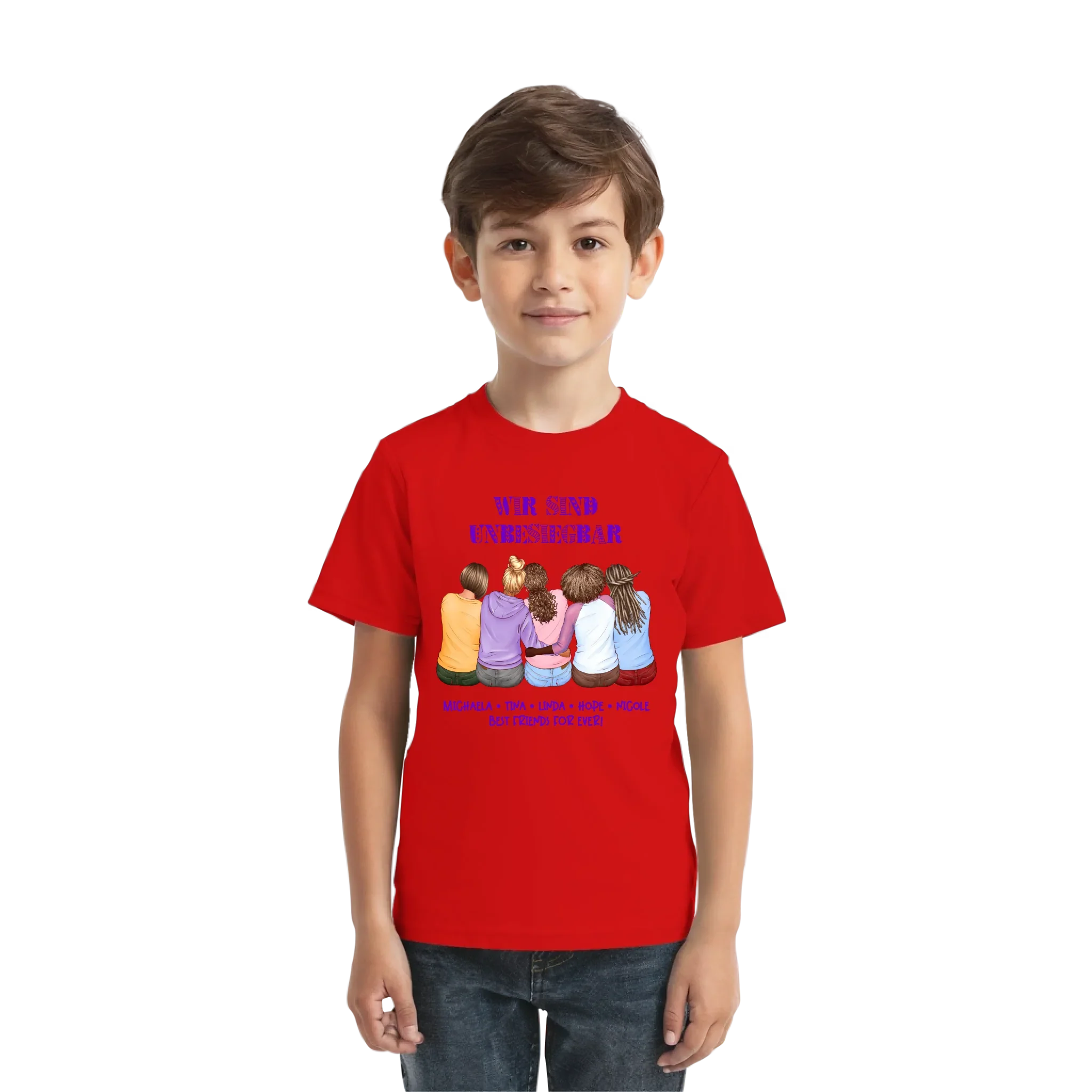 Besties: 2-5 Freundinnen • mehrere Artikel • ’Statement-Collection’ • Wunschtext • personalisierte Figuren