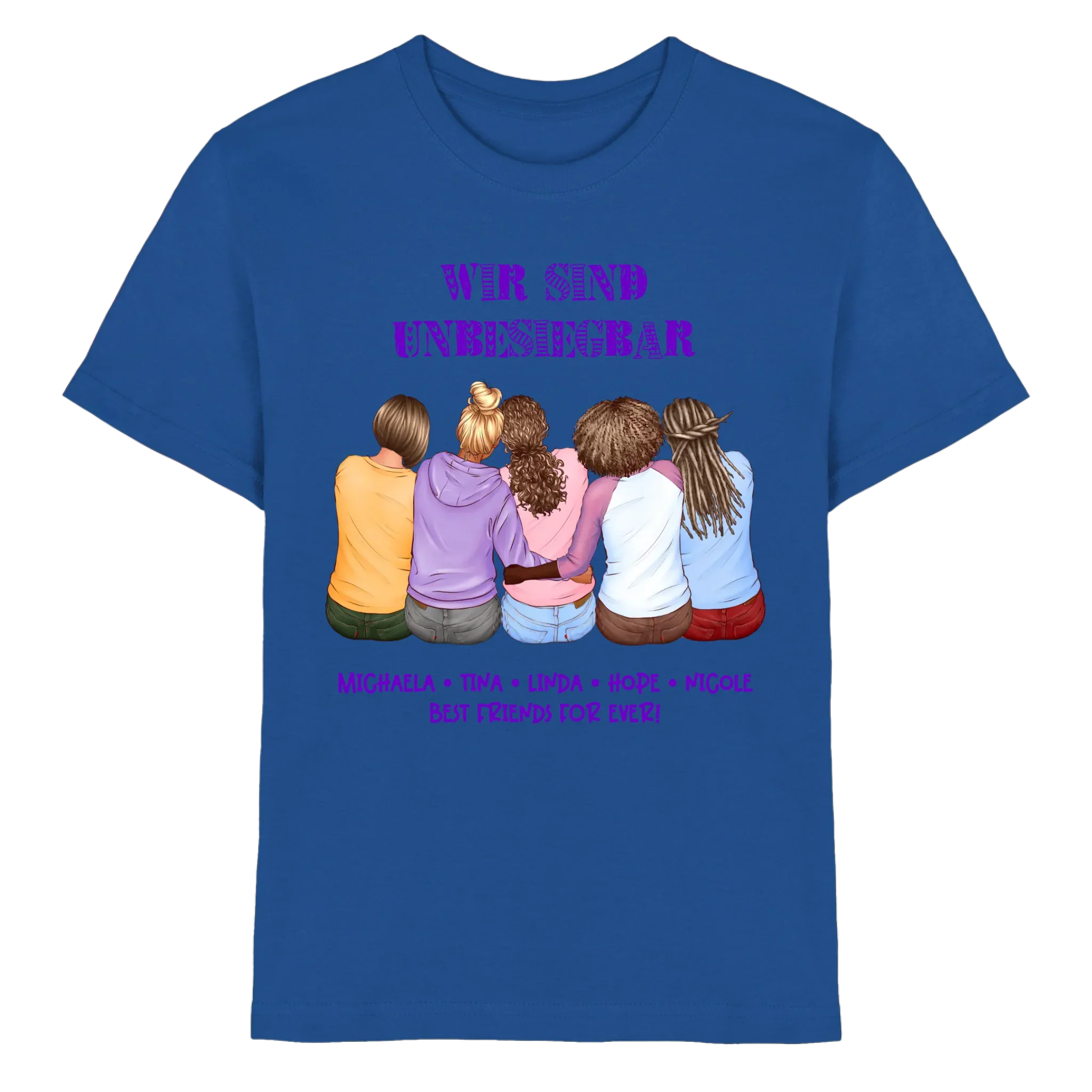 Besties: 2-5 Freundinnen • mehrere Artikel • ’Statement-Collection’ • Wunschtext • personalisierte Figuren - Premium