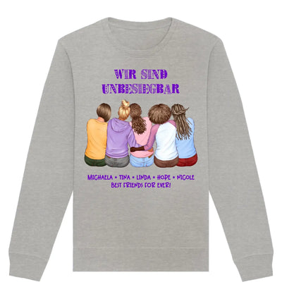 HalloGeschenk.de front-organic-basic-unisex-sweatshirt-c2c1c0-1116x