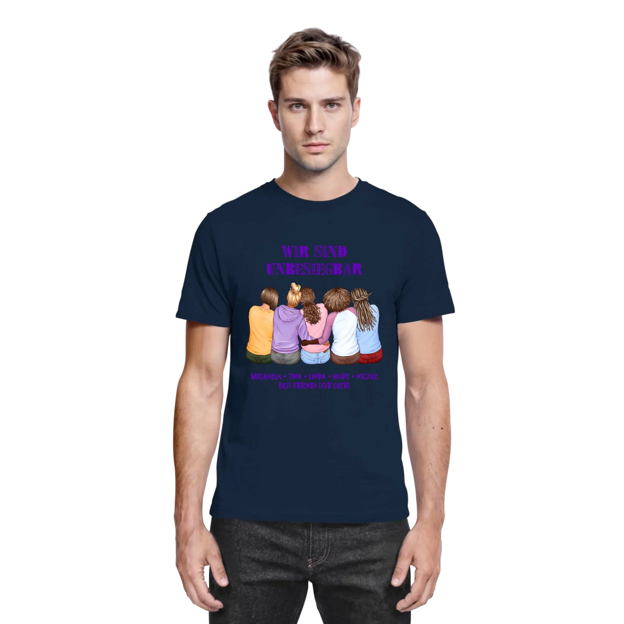 Besties: 2-5 Freundinnen • mehrere Artikel • ’Statement-Collection’ • Wunschtext • personalisierte Figuren