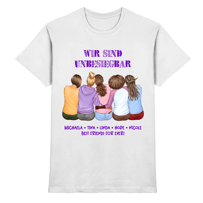 Besties: 2-5 Freundinnen • mehrere Artikel • ’Statement-Collection’ • Wunschtext • personalisierte Figuren - Premium