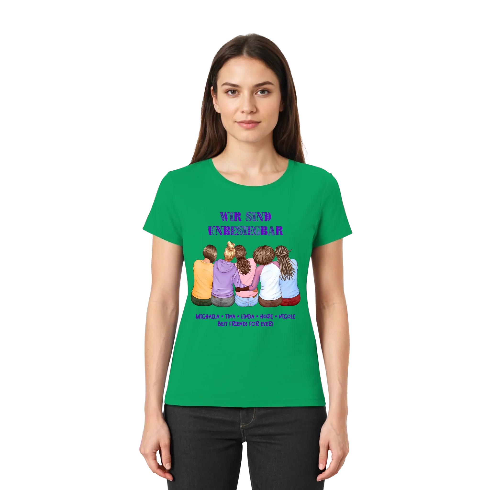 Besties: 2-5 Freundinnen • mehrere Artikel • ’Statement-Collection’ • Wunschtext • personalisierte Figuren