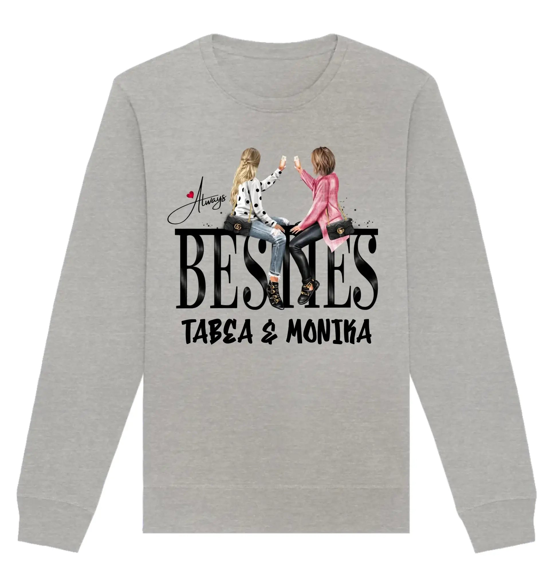 Besties: Girls on Text • mehrere Artikel • ’Statement-Collection’ • Wunschtext • personalisierte Figuren - Unisex