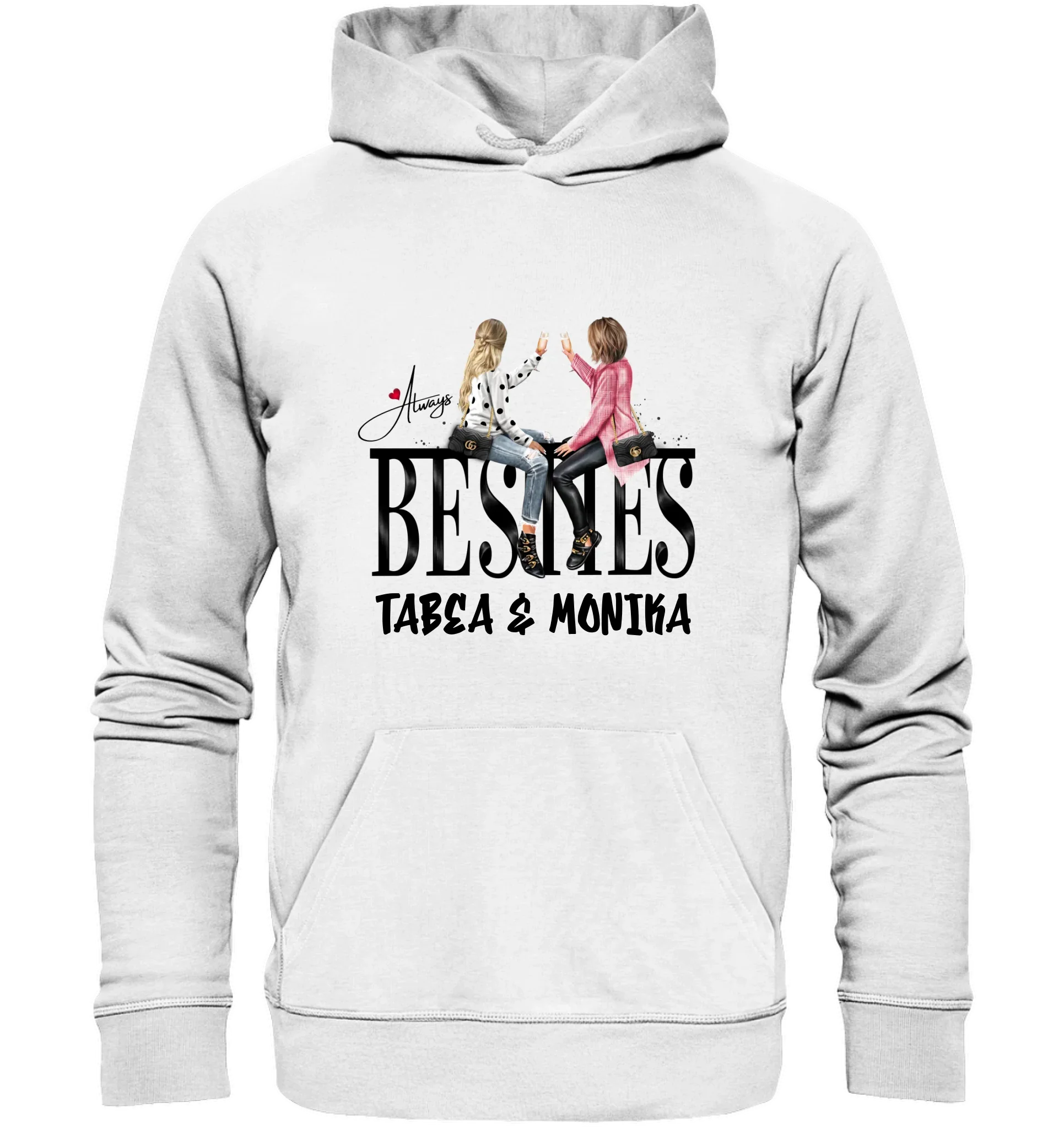 Besties: Girls on Text • mehrere Artikel • ’Statement-Collection’ • Wunschtext • personalisierte Figuren - Unisex
