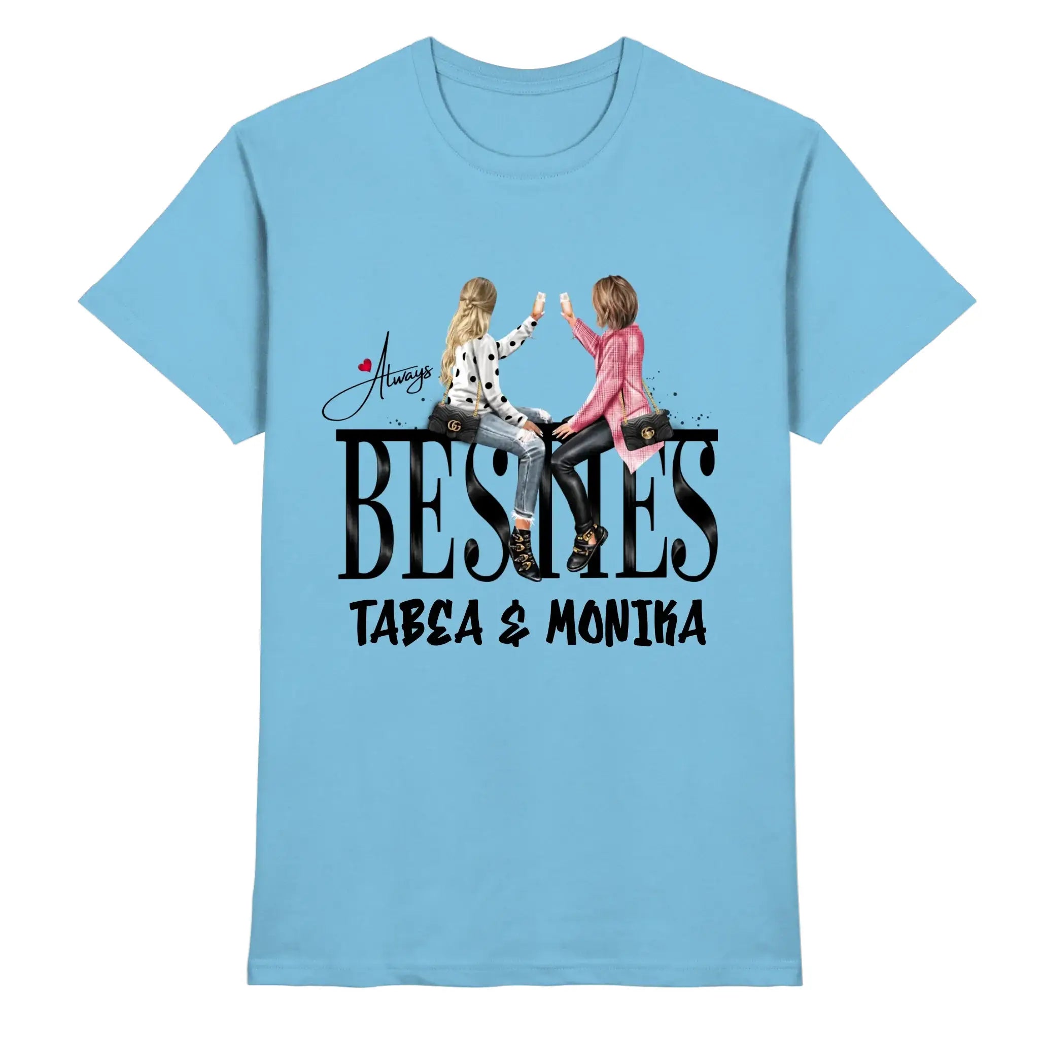 Besties: Girls on Text • mehrere Artikel • ’Statement-Collection’ • Wunschtext • personalisierte Figuren - Premium