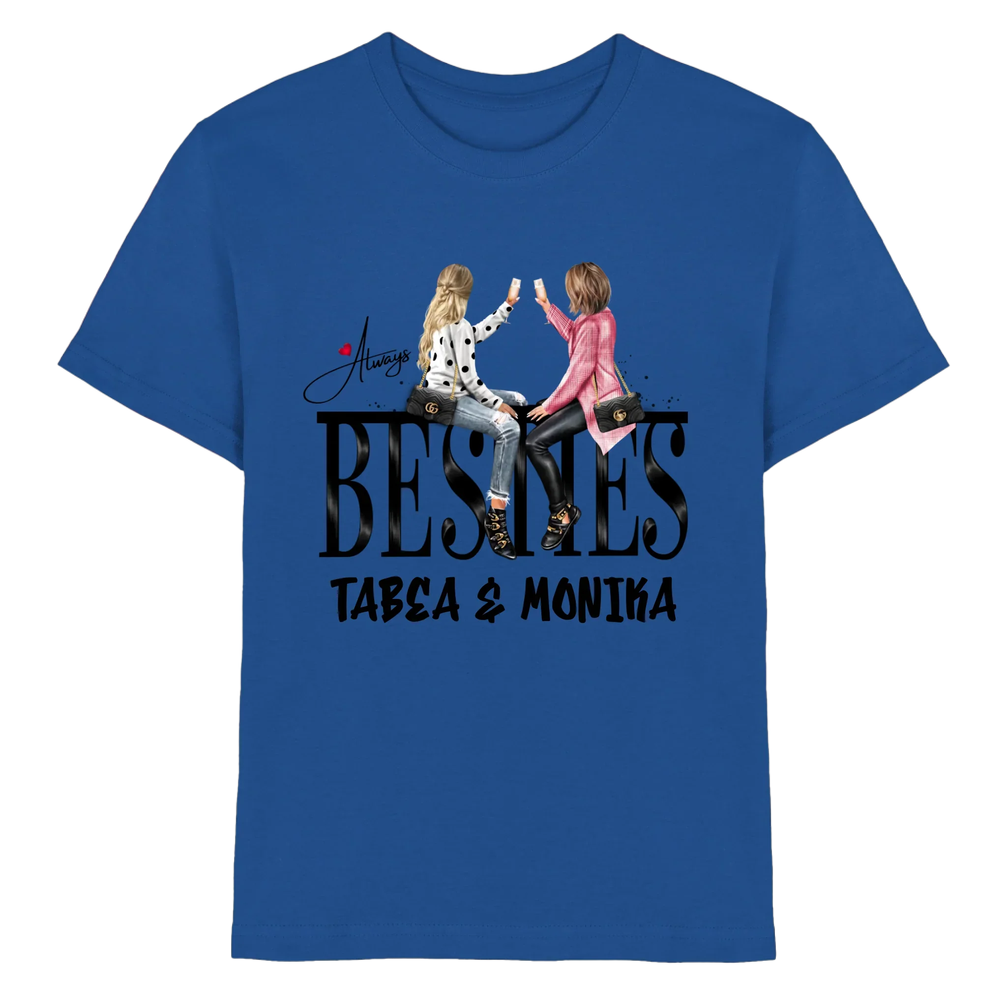 Besties: Girls on Text • mehrere Artikel • ’Statement-Collection’ • Wunschtext • personalisierte Figuren - Premium