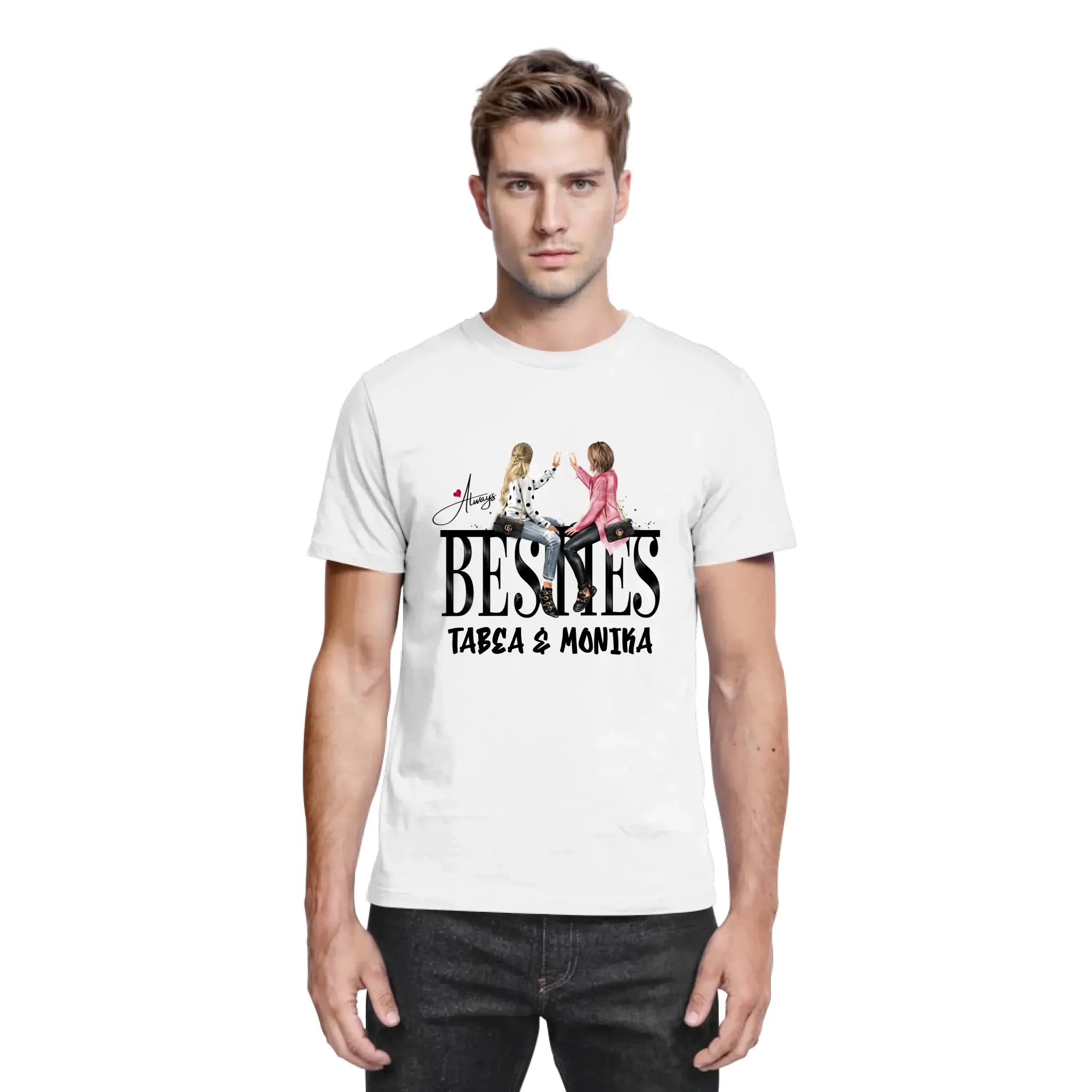 Besties: Girls on Text • mehrere Artikel • ’Statement-Collection’ • Wunschtext • personalisierte Figuren