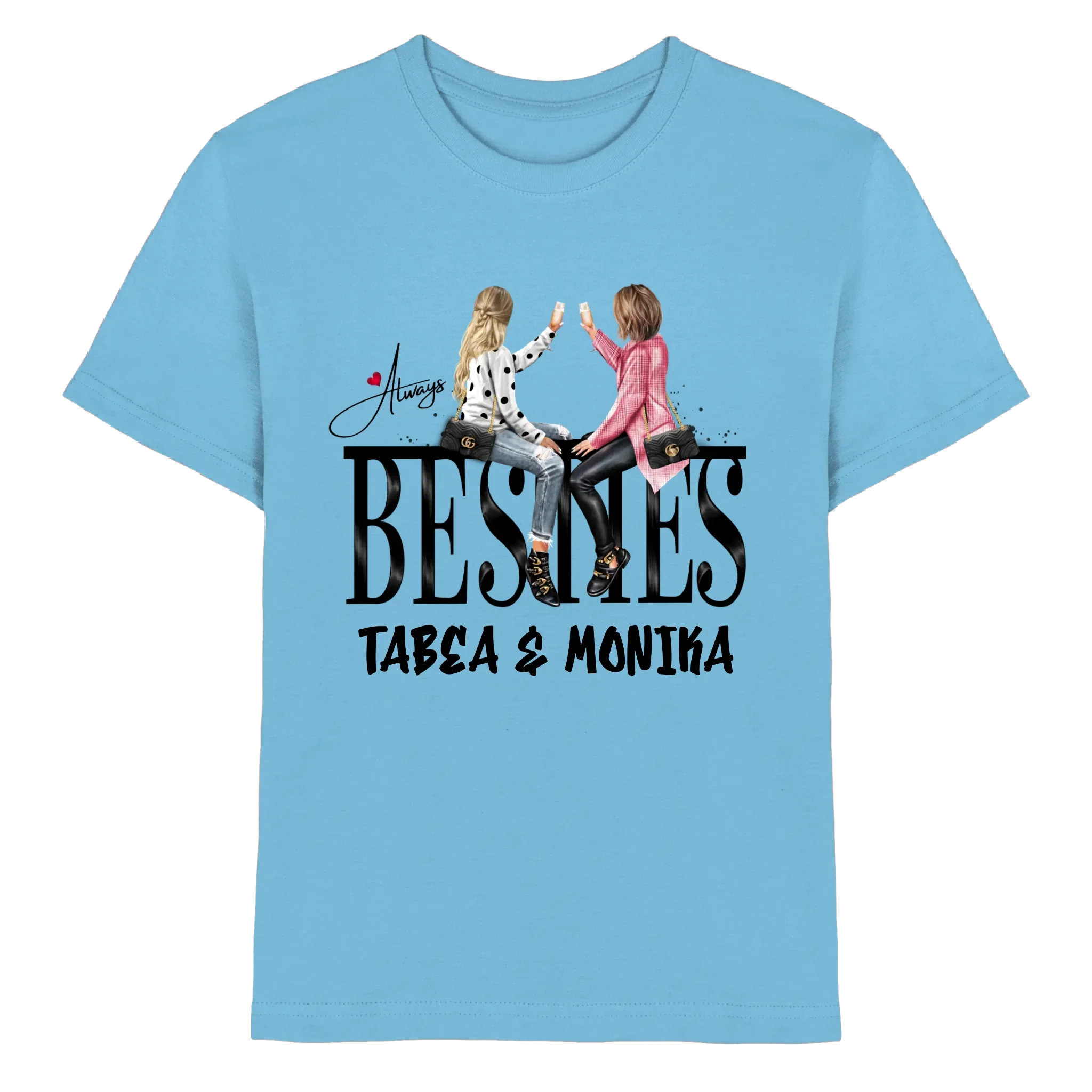 Besties: Girls on Text • mehrere Artikel • ’Statement-Collection’ • Wunschtext • personalisierte Figuren - Premium