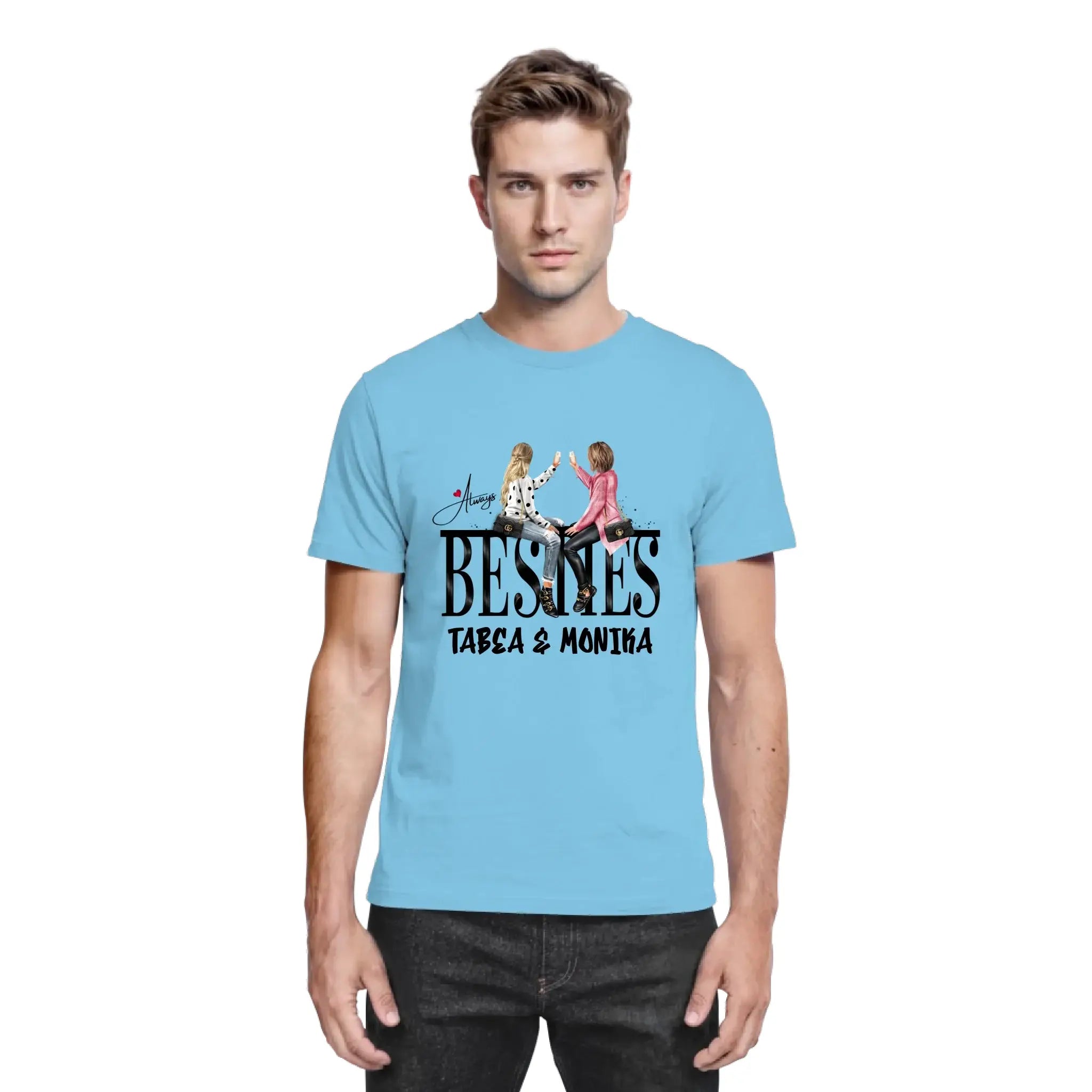 Besties: Girls on Text • mehrere Artikel • ’Statement-Collection’ • Wunschtext • personalisierte Figuren