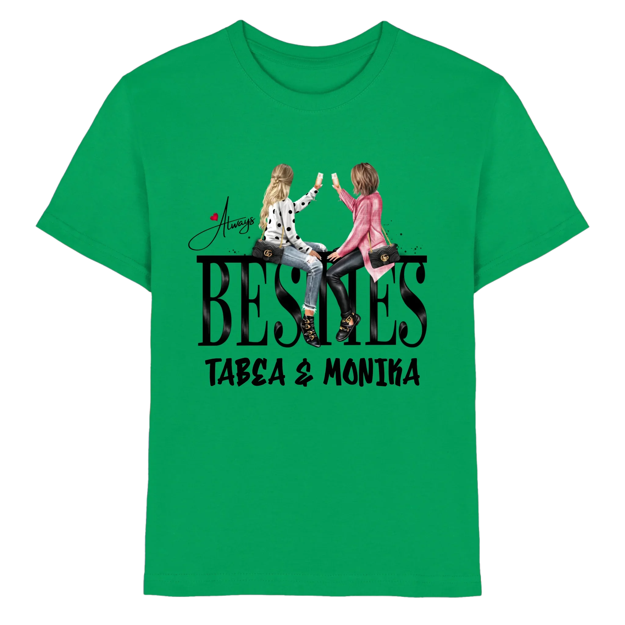 Besties: Girls on Text • mehrere Artikel • ’Statement-Collection’ • Wunschtext • personalisierte Figuren - Premium