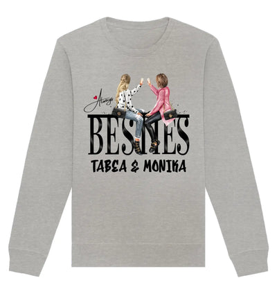 HalloGeschenk.de front-organic-basic-unisex-sweatshirt-c2c1c0-1116x