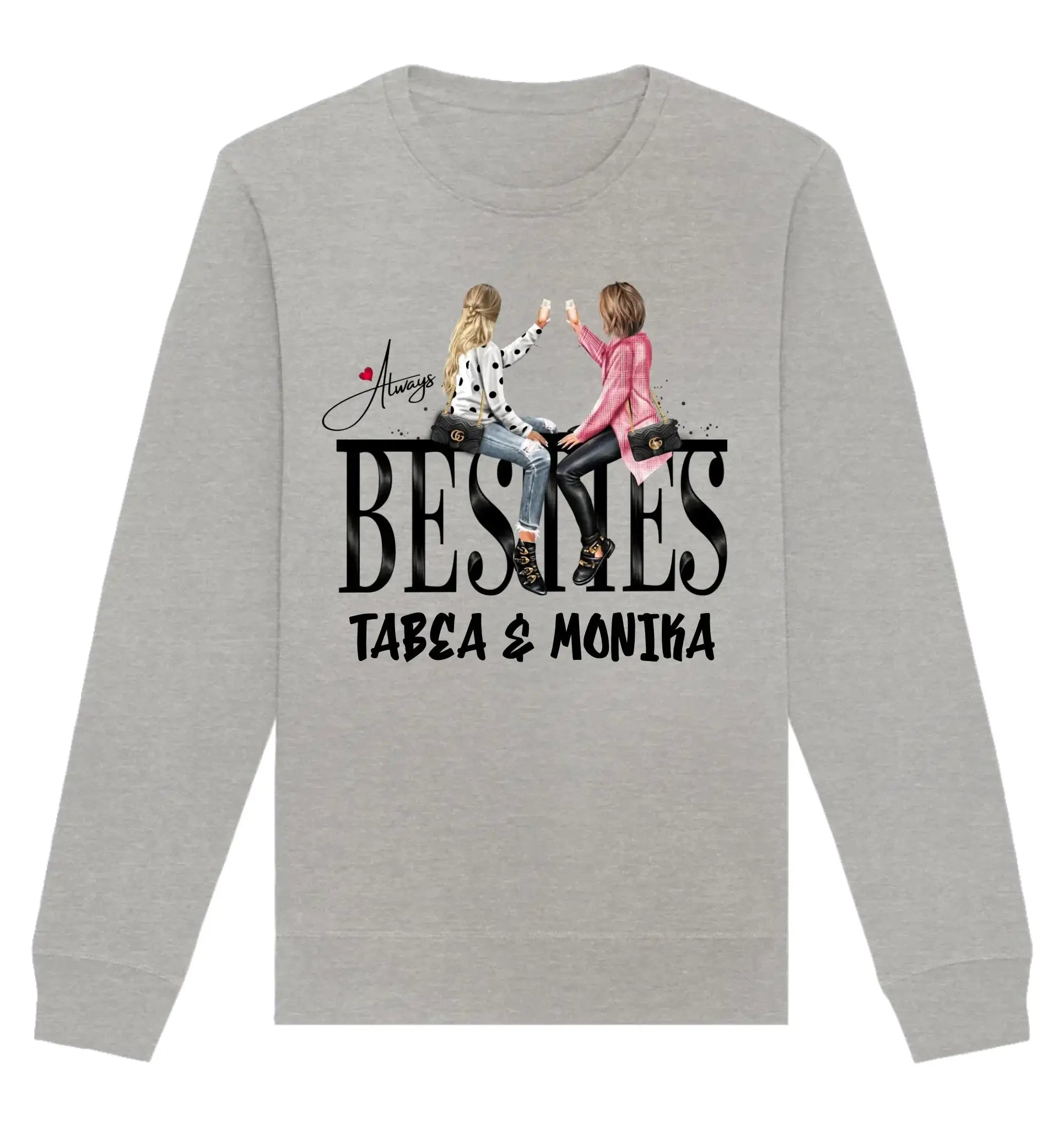 HalloGeschenk.de front-organic-basic-unisex-sweatshirt-c2c1c0-1116x