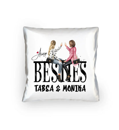 Besties: Girls on Text • mehrere Artikel • ’Statement-Collection’ • Wunschtext • personalisierte Figuren - Kissen