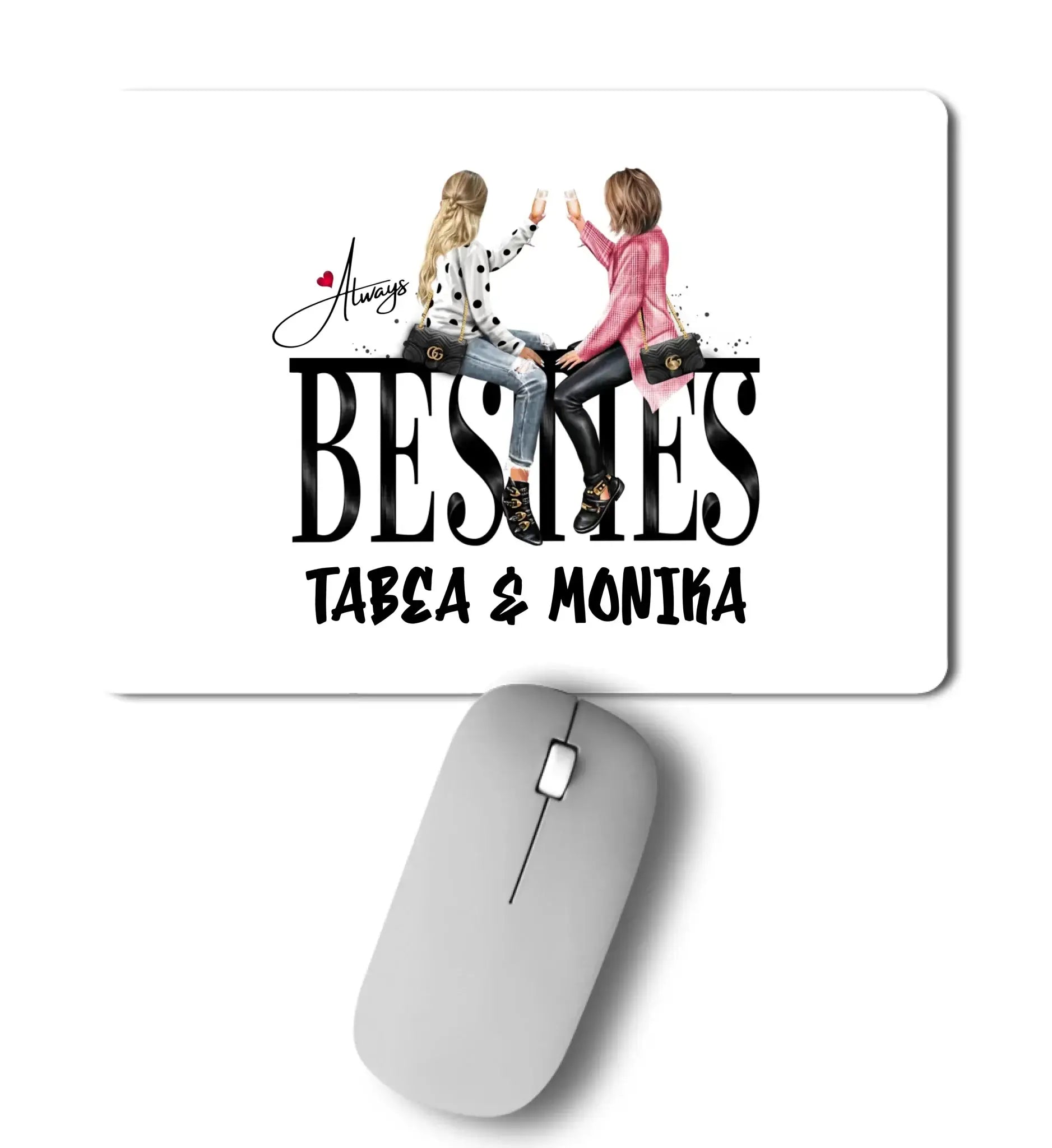 Besties: Girls on Text • mehrere Artikel • "Statement-Collection" • Wunschtext • personalisierte Figuren