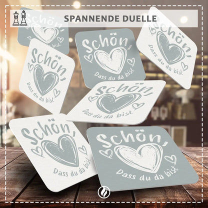 Bierdeckel ’Schön dass du da bist’ - 50 Stück