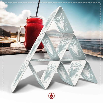 Bierdeckel ’Schön dass du da bist’ - 50 Stück