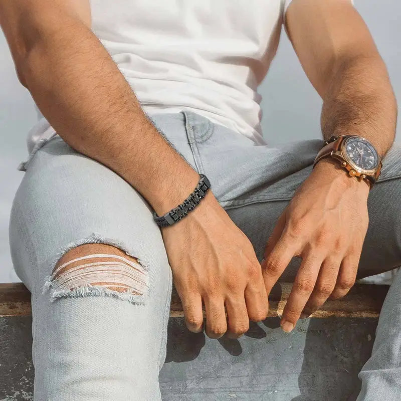 BLACK CHAIN - Armband