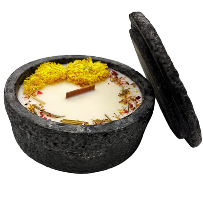 Black Edition HANDGEMACHTE Citronella BETONKERZE - Stilvolle Sojawachskerze für Ihr Zuhause. Outdoor Kerze
