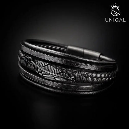 BLACK FEATHER - Armband