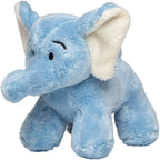 Blauer elefant hannes plüschtier ein weiches hellblaues stofftier mit cremefarbenen ohren und bestickten augen
