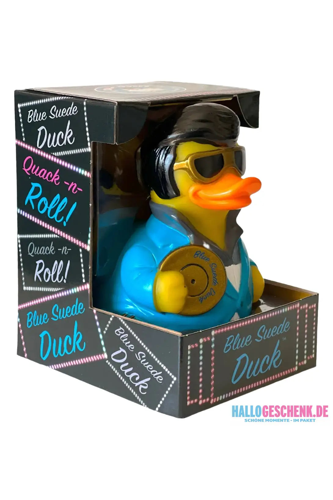 Blue Suede Duck • Rubber Duck • Gummiente • offizielles Produkt von CelebriDucks