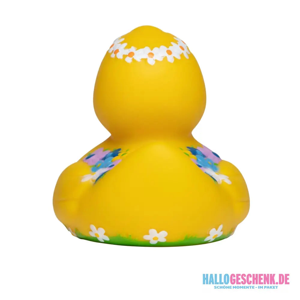 Blumenkranz und Blütenzauber • Quietsche-Ente / Badeente