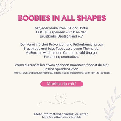 BOOBIES 0,7 l Glasflasche