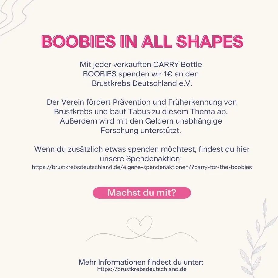 BOOBIES 0,7 l Glasflasche
