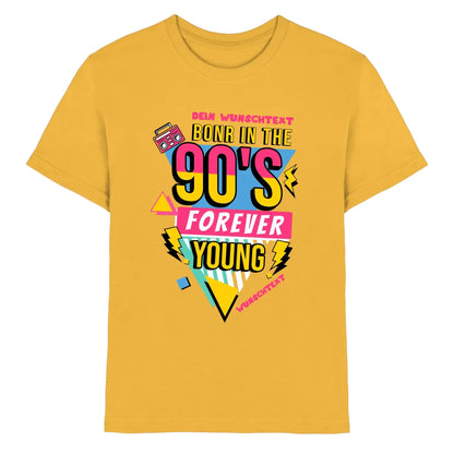 Boombox • mehrere Artikel • ’Statement-Collection’ • Wunschtext • Mein Motiv • Retro - Premium Kinder T-Shirt / Gold